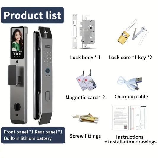 XSDTS Fully Automatic Smart Lock with Tuya Active Intercom