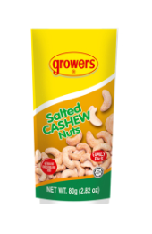 GROWERS CASHEW NUTS SALTED 24/80G