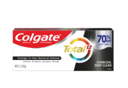 COLGATE TOOTHPASTE TOTAL CHARCOAL 36/2/150G