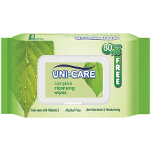 UNI-CARE WIPES CLEANSING 24/80+10'S-P